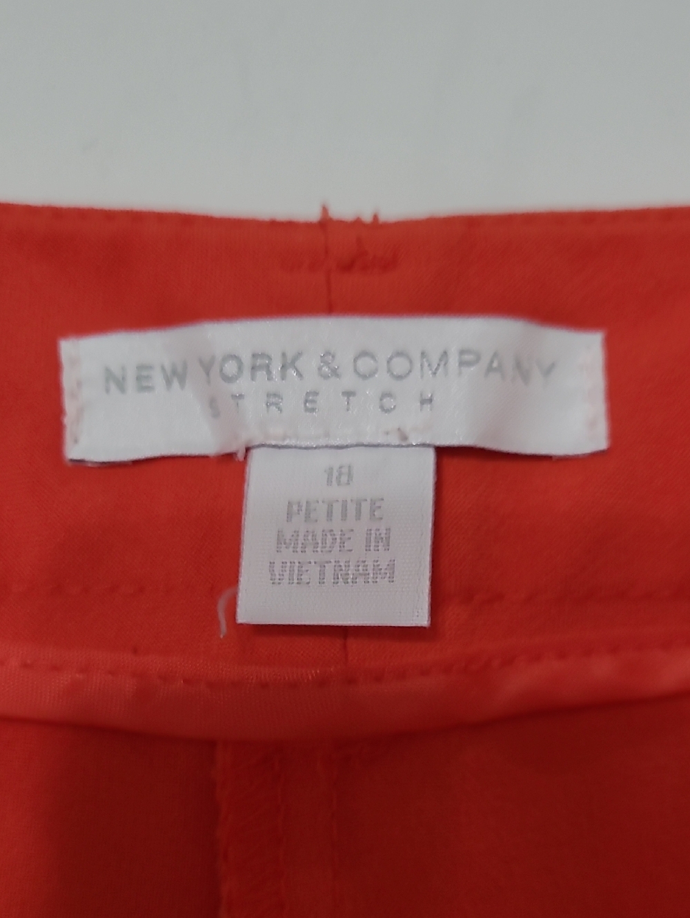New York & Company Orange Trousers Size 18 PETITE - Picture 3 of 9